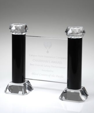 Pillars of Achievement – Medium, Optical Crystal Awards - Crystal Medium