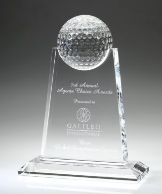 Paramount Golf Trophy – Large Awards - Crystal Large