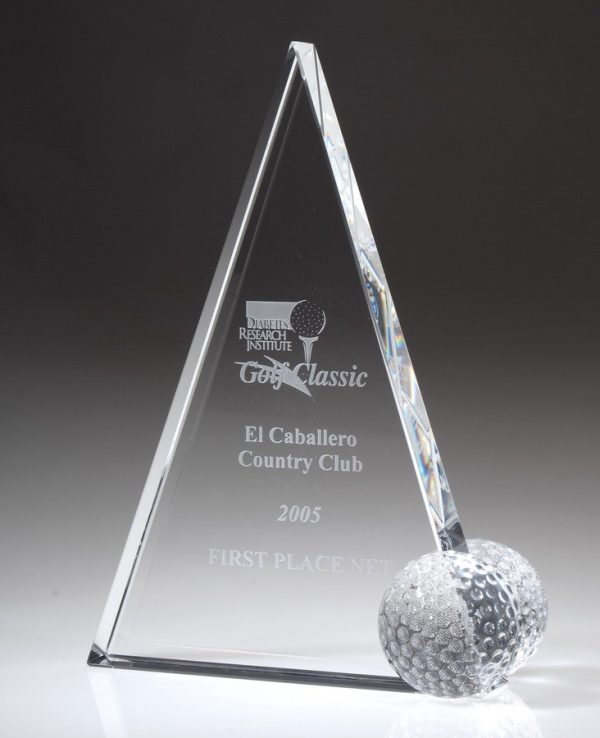 Peak Golf Trophy – Large Awards - Crystal Large