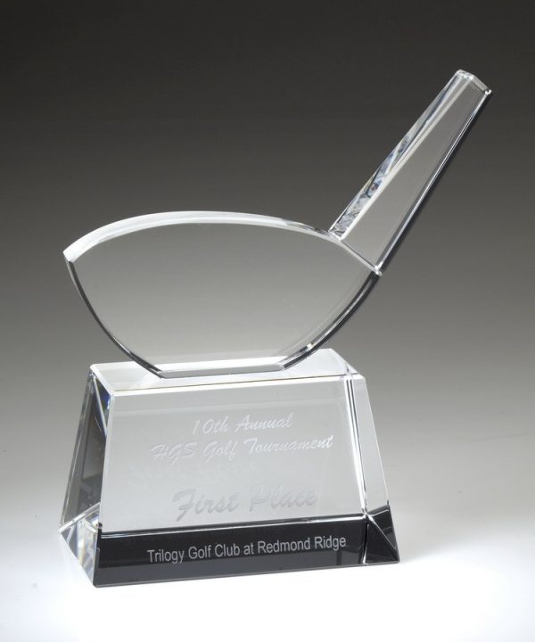 Golf Driver – Large Awards - Crystal Large