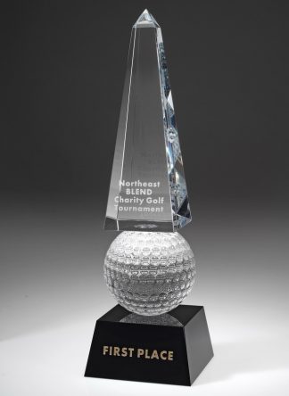 Monumental Golf Obelisk – Small Awards - Crystal Golf Small