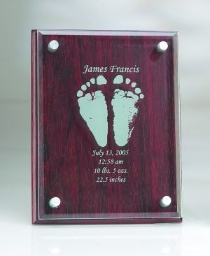 Rosewood Plaque w/ Glass - Medium