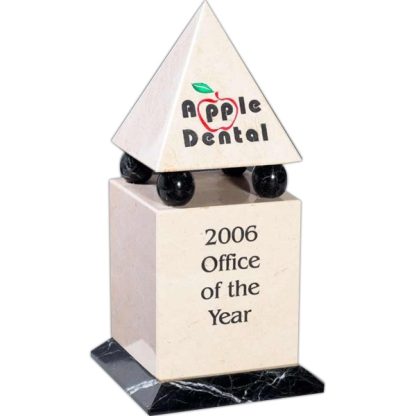 Designer Pedestal Pyramid Award Awards - Marble Award
