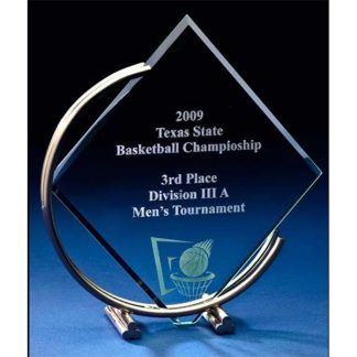 Large Stainless Steel Arch Award Awards - Marble Stainless