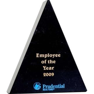 Large Triangle Prism Award Awards - Marble Large