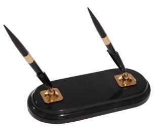 Oval Double Tiered Pen Stand Pen Stand Oval