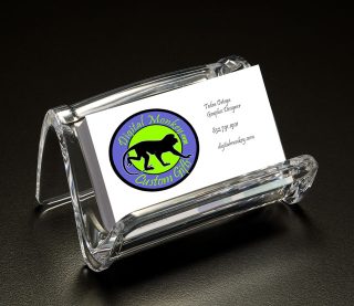 CURVED BUSINESS CARD HOLDER Business Card Holders Paperweight