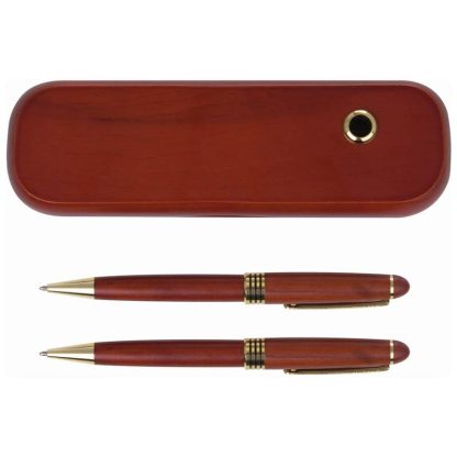 Rosewood Pen and Pencil Set Pen Stand Set