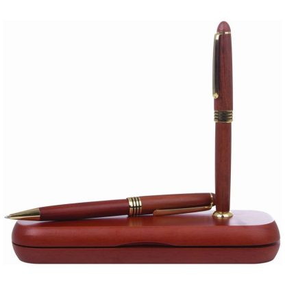 Rosewood Pen and Pencil Set Pen Stand Set